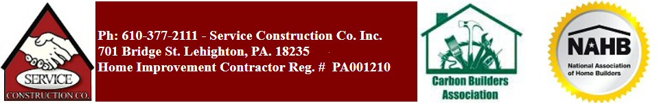 Building Contractors Lehigh Valley Poconos Service Construction Co. Lehighton PA